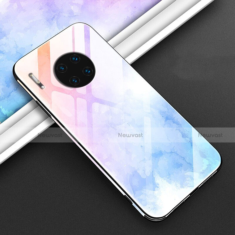 Silicone Frame Fashionable Pattern Mirror Case Cover C01 for Huawei Mate 30 Pro
