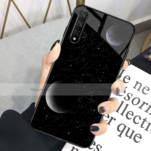 Silicone Frame Fashionable Pattern Mirror Case Cover D01 for Huawei Honor 20