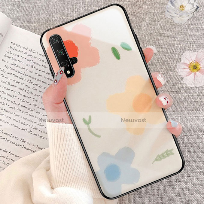 Silicone Frame Fashionable Pattern Mirror Case Cover D01 for Huawei Honor 20S