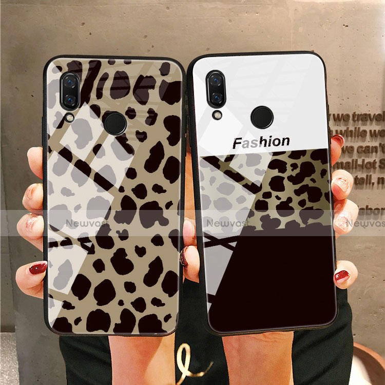 Silicone Frame Fashionable Pattern Mirror Case Cover for Huawei Honor 10 Lite