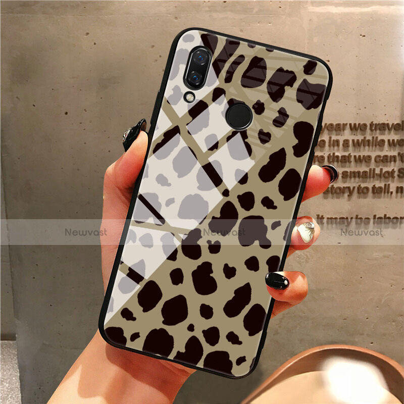 Silicone Frame Fashionable Pattern Mirror Case Cover for Huawei Honor 10 Lite