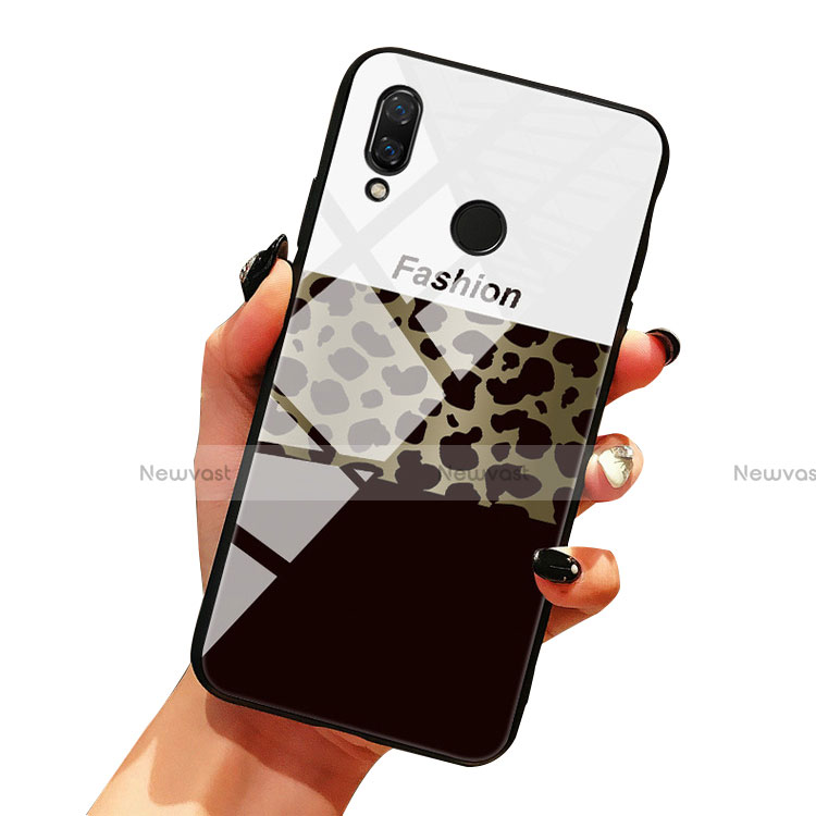 Silicone Frame Fashionable Pattern Mirror Case Cover for Huawei Honor 10 Lite Mixed
