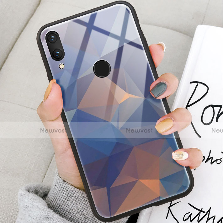 Silicone Frame Fashionable Pattern Mirror Case Cover for Huawei Honor 8X