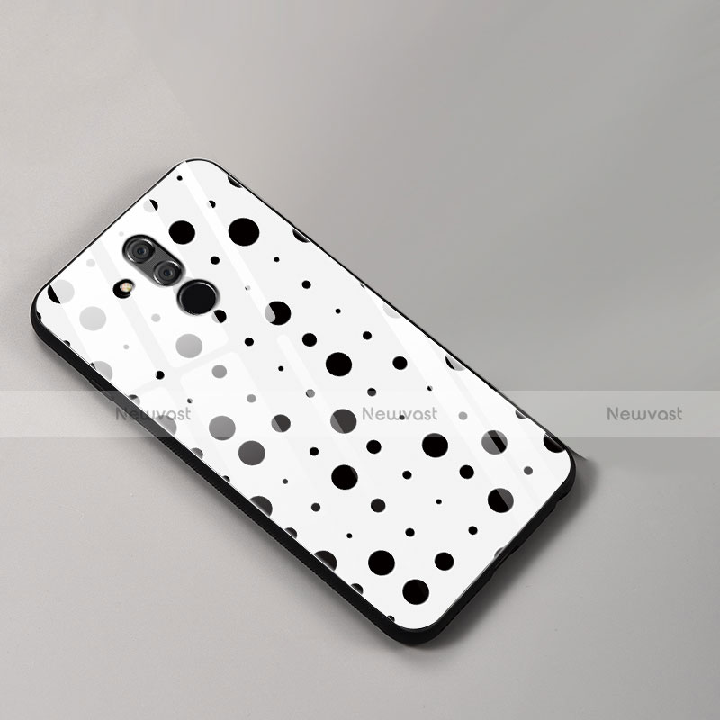 Silicone Frame Fashionable Pattern Mirror Case Cover for Huawei Mate 20 Lite