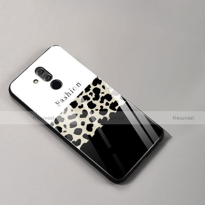 Silicone Frame Fashionable Pattern Mirror Case Cover for Huawei Mate 20 Lite