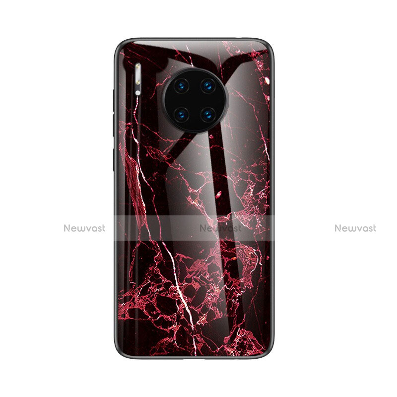 Silicone Frame Fashionable Pattern Mirror Case Cover for Huawei Mate 30E Pro 5G