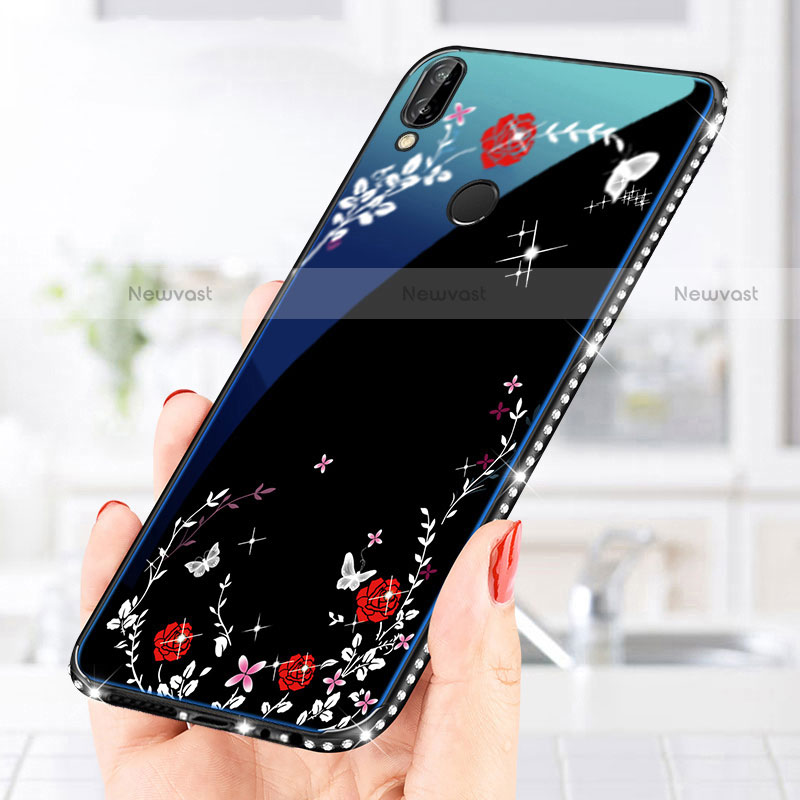Silicone Frame Fashionable Pattern Mirror Case Cover for Huawei P20 Lite