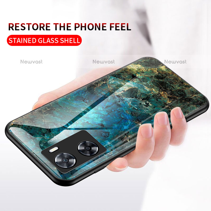 Silicone Frame Fashionable Pattern Mirror Case Cover for OnePlus Nord N20 SE
