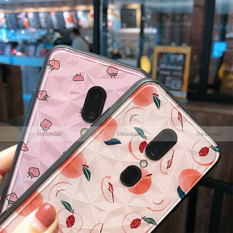 Silicone Frame Fashionable Pattern Mirror Case Cover for Oppo A9