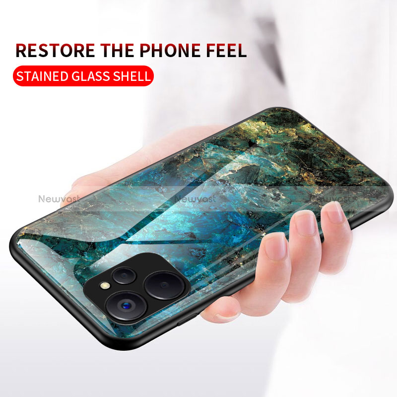 Silicone Frame Fashionable Pattern Mirror Case Cover for Realme 10 5G