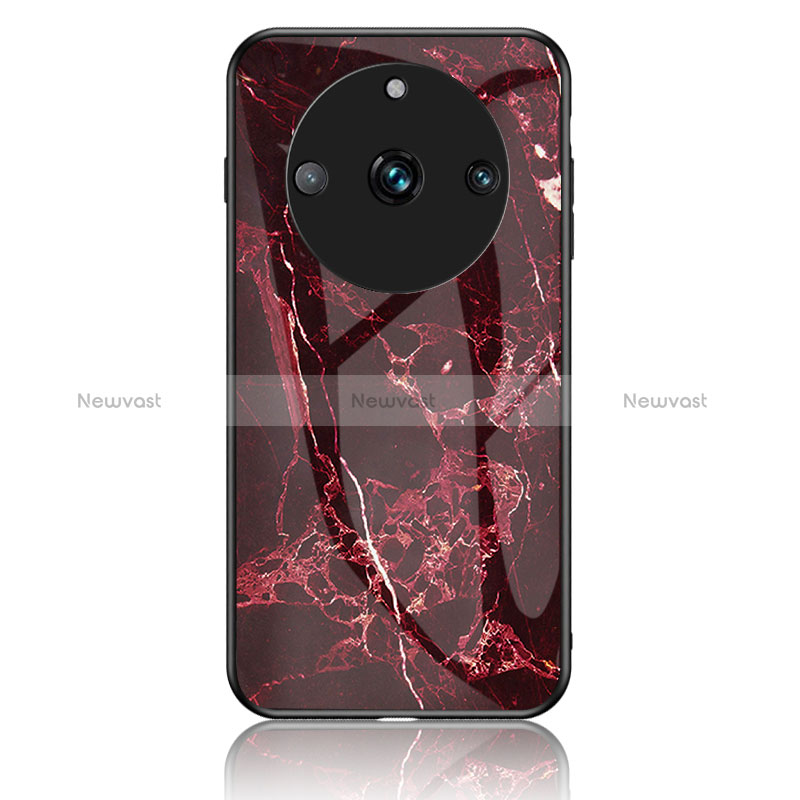Silicone Frame Fashionable Pattern Mirror Case Cover for Realme 11 Pro+ Plus 5G