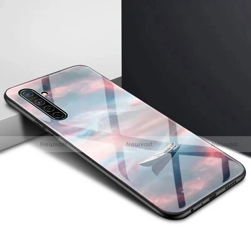 Silicone Frame Fashionable Pattern Mirror Case Cover for Realme XT