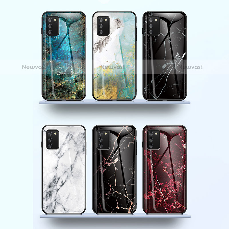 Silicone Frame Fashionable Pattern Mirror Case Cover for Samsung Galaxy A02s