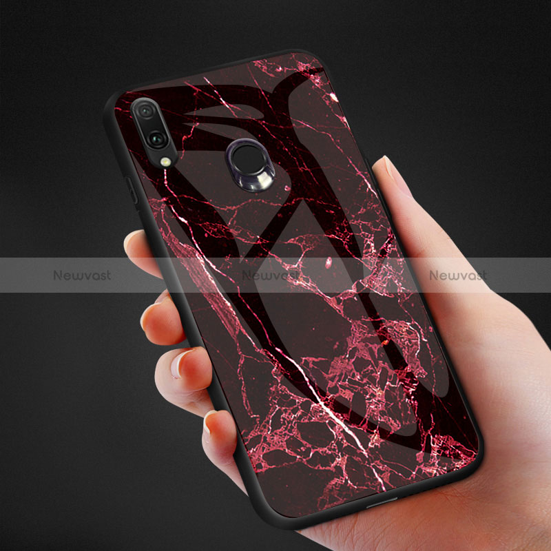 Silicone Frame Fashionable Pattern Mirror Case Cover for Samsung Galaxy A20e