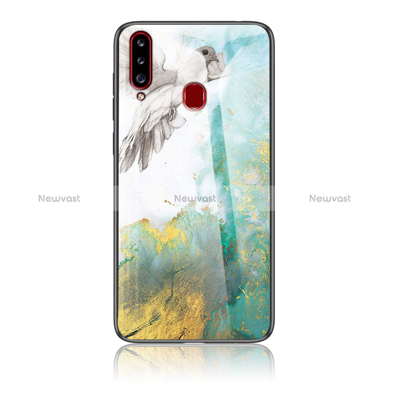Silicone Frame Fashionable Pattern Mirror Case Cover for Samsung Galaxy A20s
