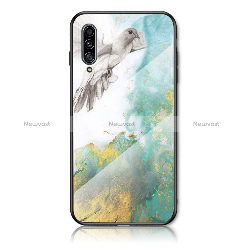 Silicone Frame Fashionable Pattern Mirror Case Cover for Samsung Galaxy A30S