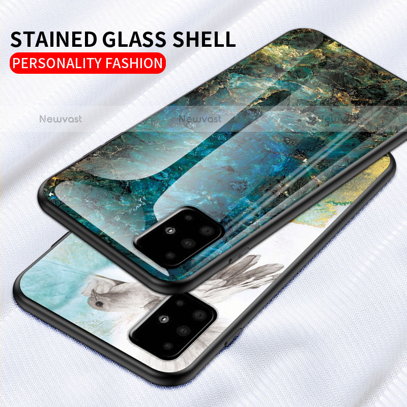 Silicone Frame Fashionable Pattern Mirror Case Cover for Samsung Galaxy A51 4G