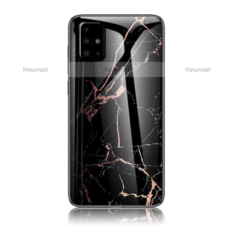 Silicone Frame Fashionable Pattern Mirror Case Cover for Samsung Galaxy A51 4G