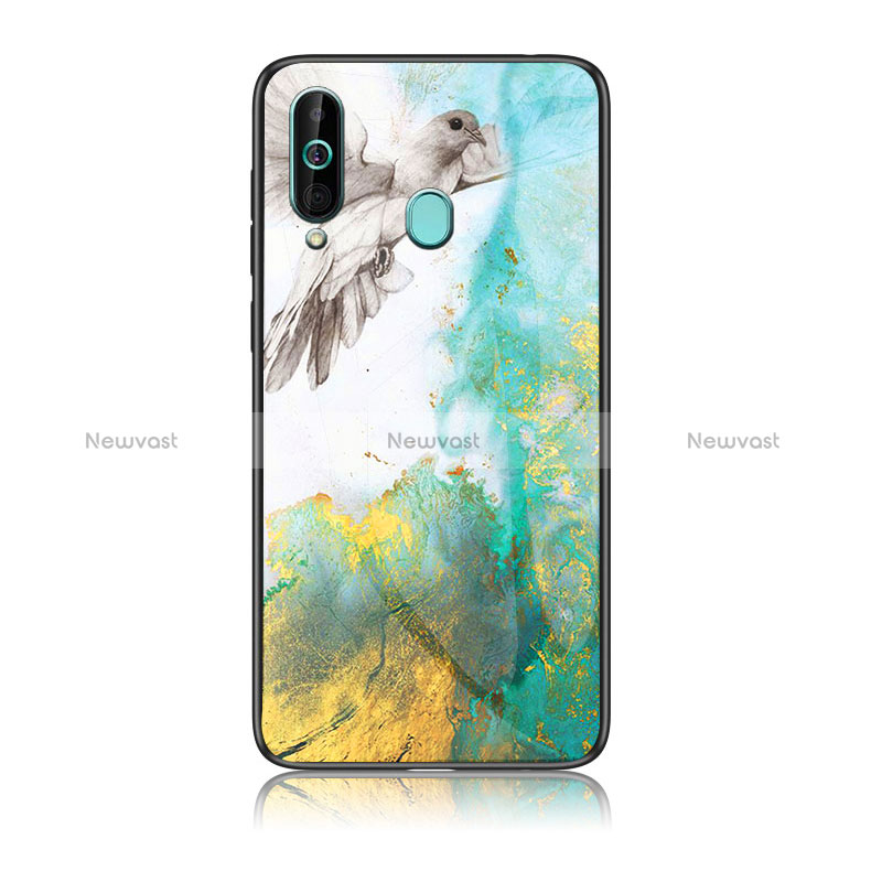 Silicone Frame Fashionable Pattern Mirror Case Cover for Samsung Galaxy A60