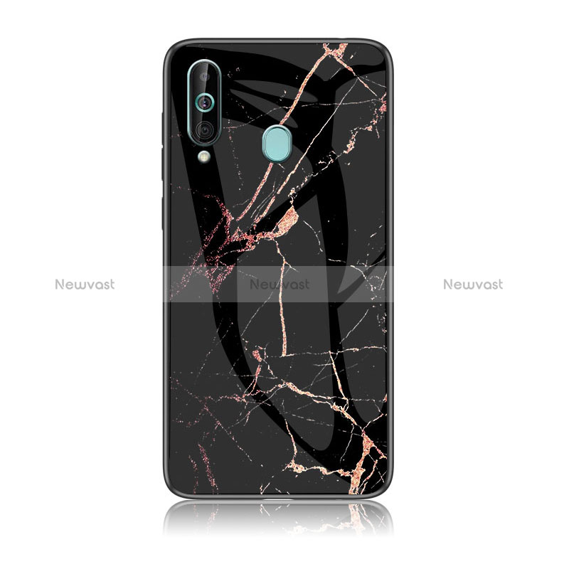 Silicone Frame Fashionable Pattern Mirror Case Cover for Samsung Galaxy A60