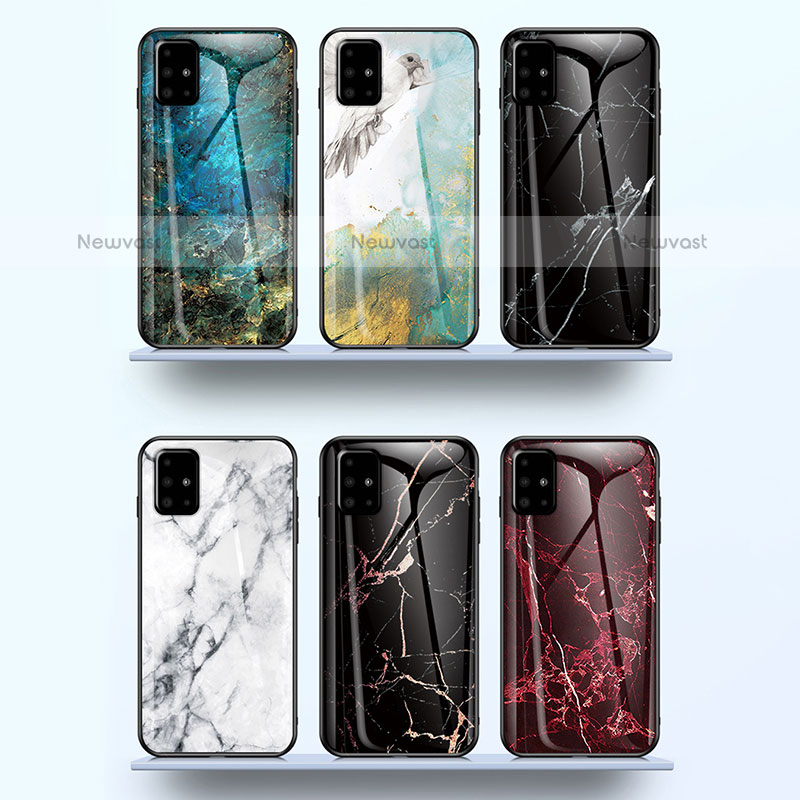 Silicone Frame Fashionable Pattern Mirror Case Cover for Samsung Galaxy A71 4G A715