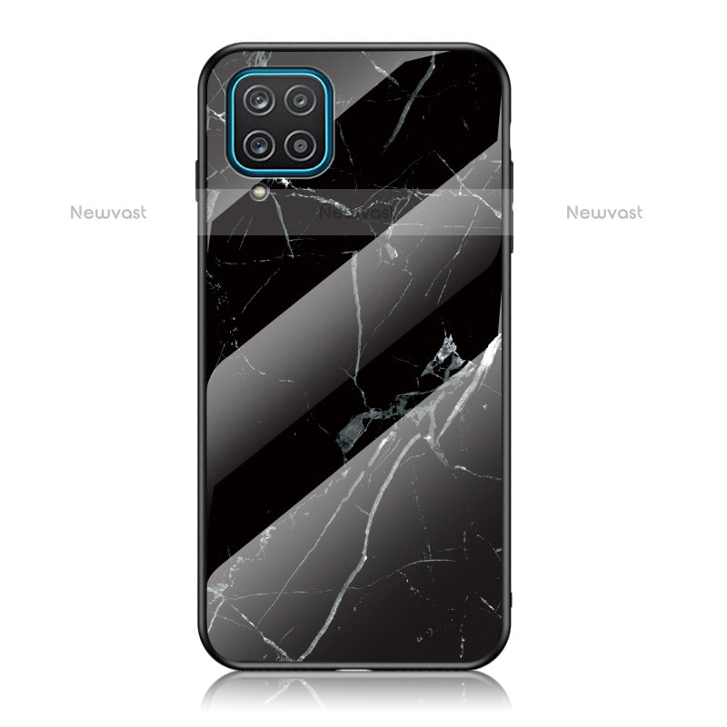 Silicone Frame Fashionable Pattern Mirror Case Cover for Samsung Galaxy F12