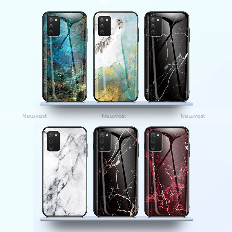 Silicone Frame Fashionable Pattern Mirror Case Cover for Samsung Galaxy M02s