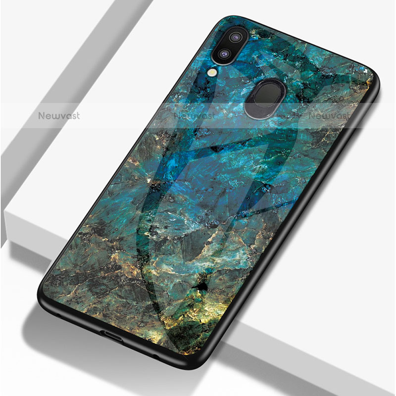 Silicone Frame Fashionable Pattern Mirror Case Cover for Samsung Galaxy M20