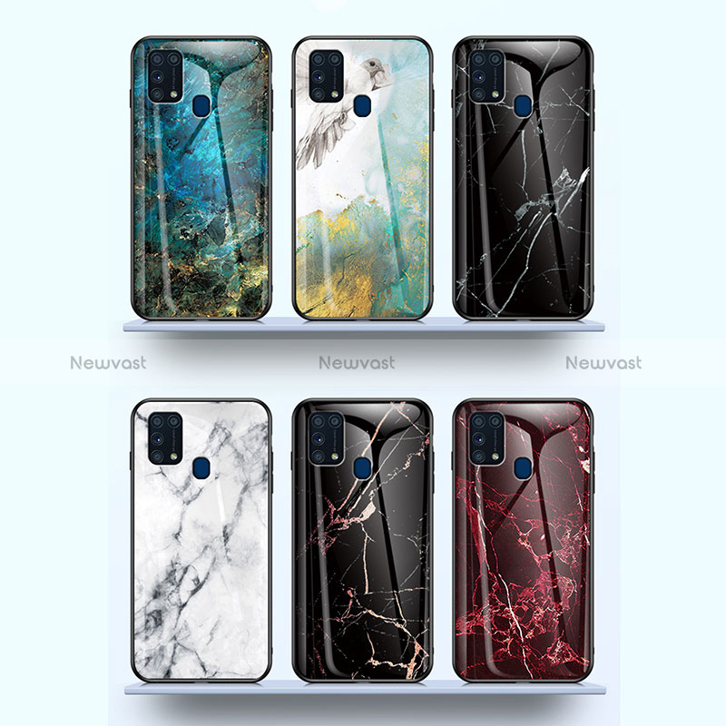 Silicone Frame Fashionable Pattern Mirror Case Cover for Samsung Galaxy M21s