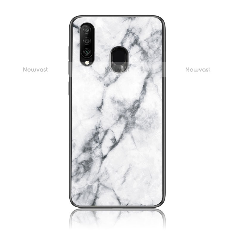 Silicone Frame Fashionable Pattern Mirror Case Cover for Samsung Galaxy M30