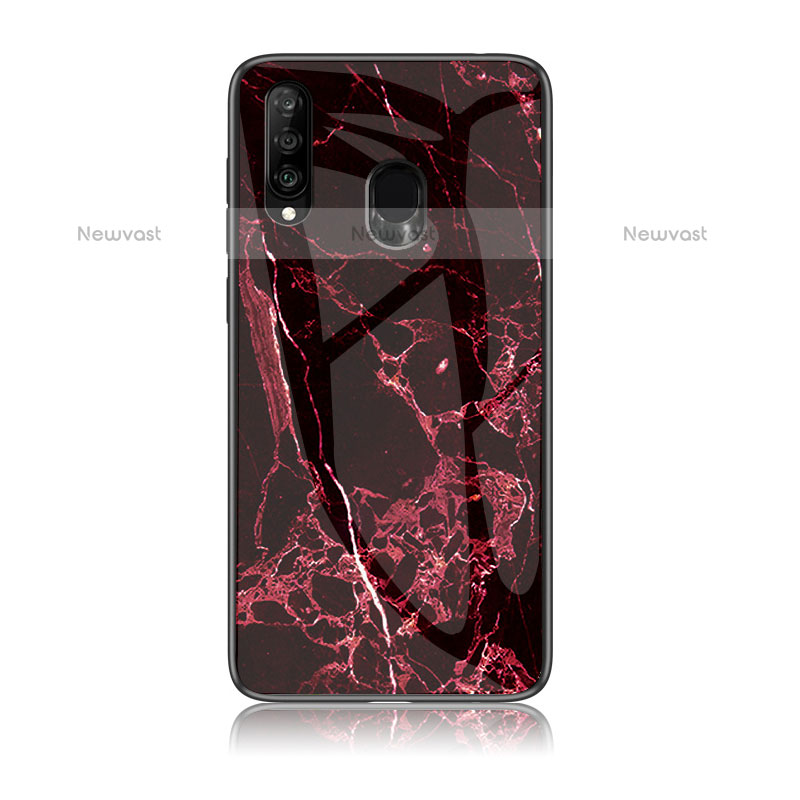 Silicone Frame Fashionable Pattern Mirror Case Cover for Samsung Galaxy M30