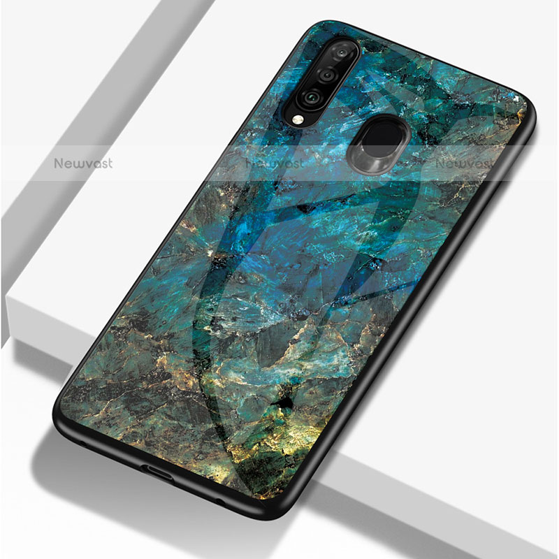 Silicone Frame Fashionable Pattern Mirror Case Cover for Samsung Galaxy M30