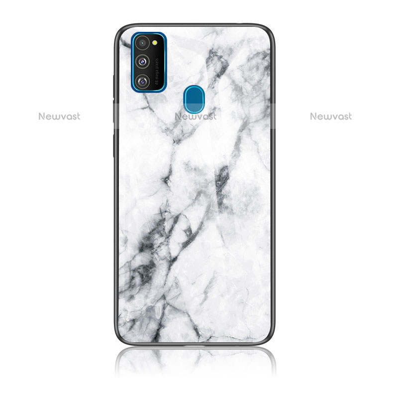 Silicone Frame Fashionable Pattern Mirror Case Cover for Samsung Galaxy M30s