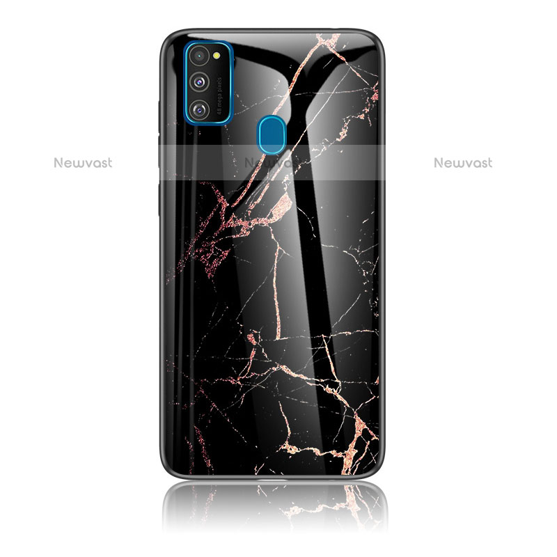 Silicone Frame Fashionable Pattern Mirror Case Cover for Samsung Galaxy M30s