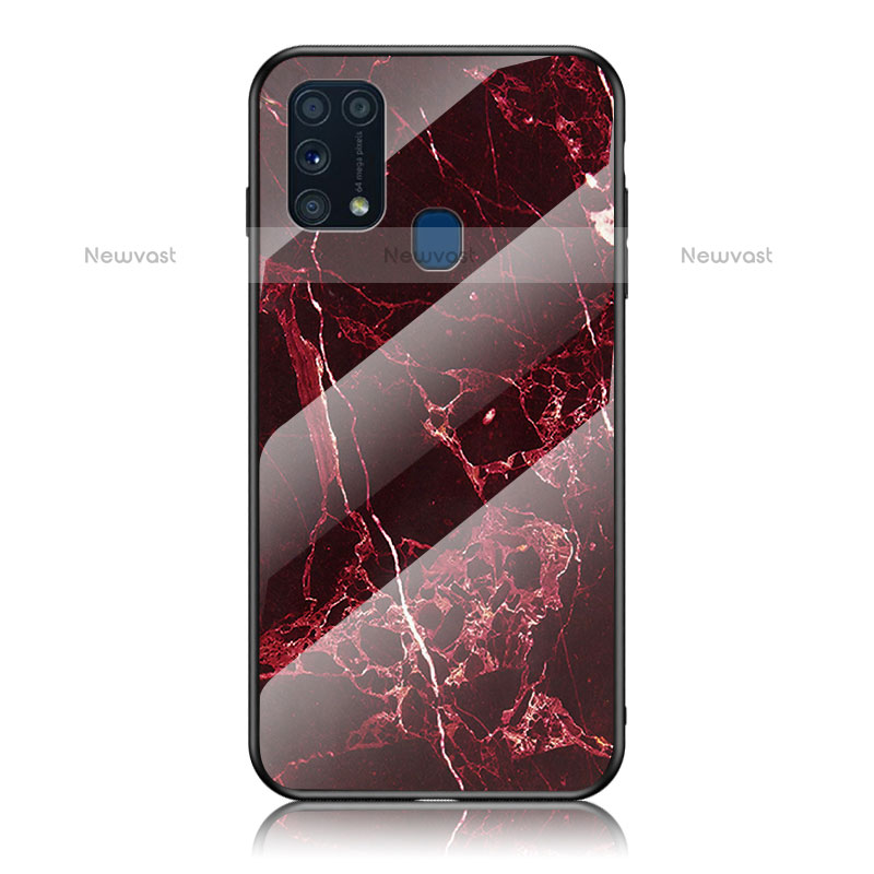 Silicone Frame Fashionable Pattern Mirror Case Cover for Samsung Galaxy M31 Prime Edition