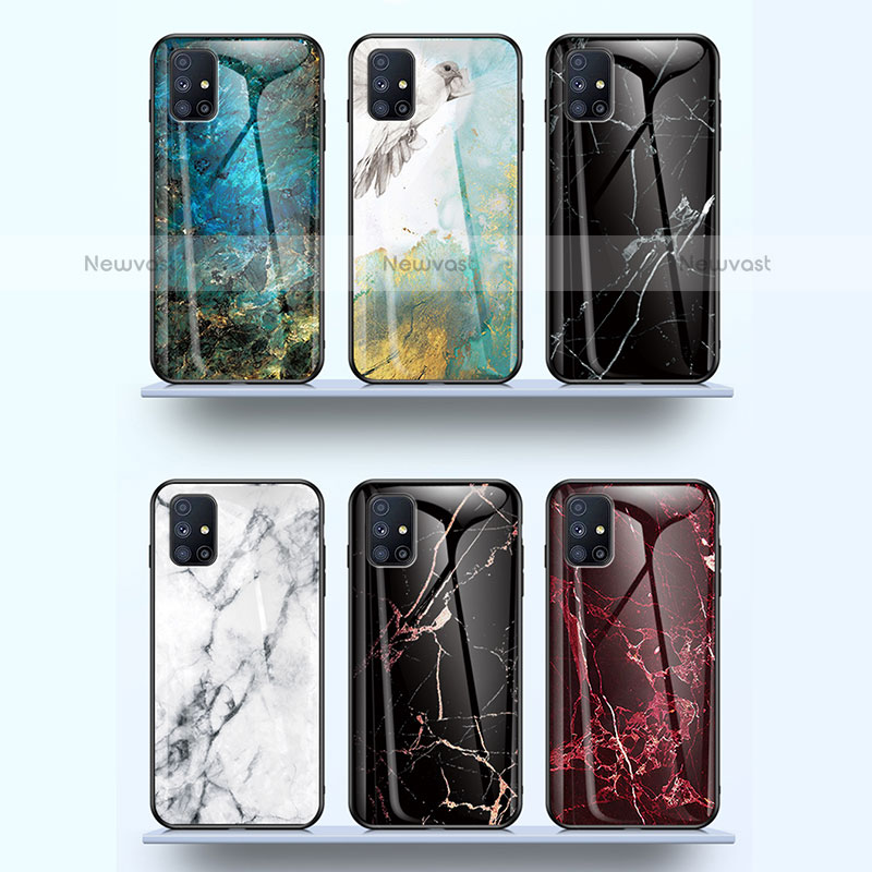 Silicone Frame Fashionable Pattern Mirror Case Cover for Samsung Galaxy M31s