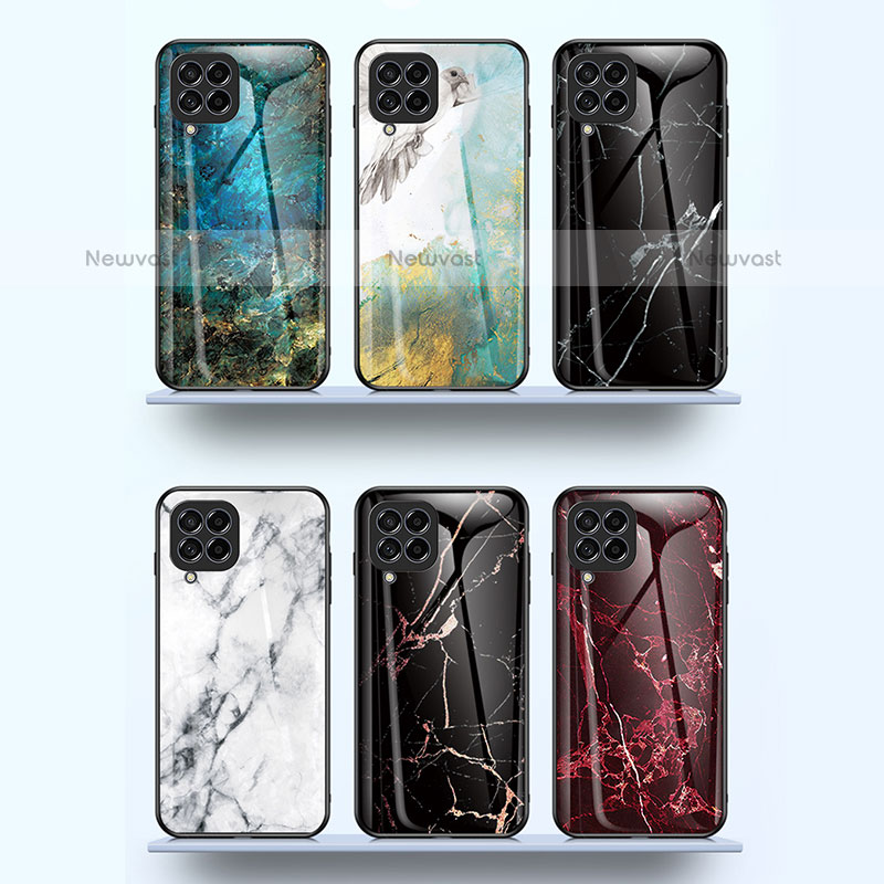 Silicone Frame Fashionable Pattern Mirror Case Cover for Samsung Galaxy M33 5G