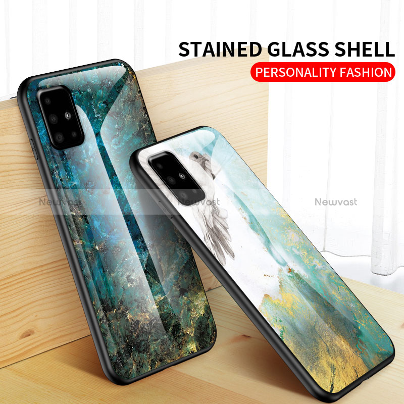 Silicone Frame Fashionable Pattern Mirror Case Cover for Samsung Galaxy M40S