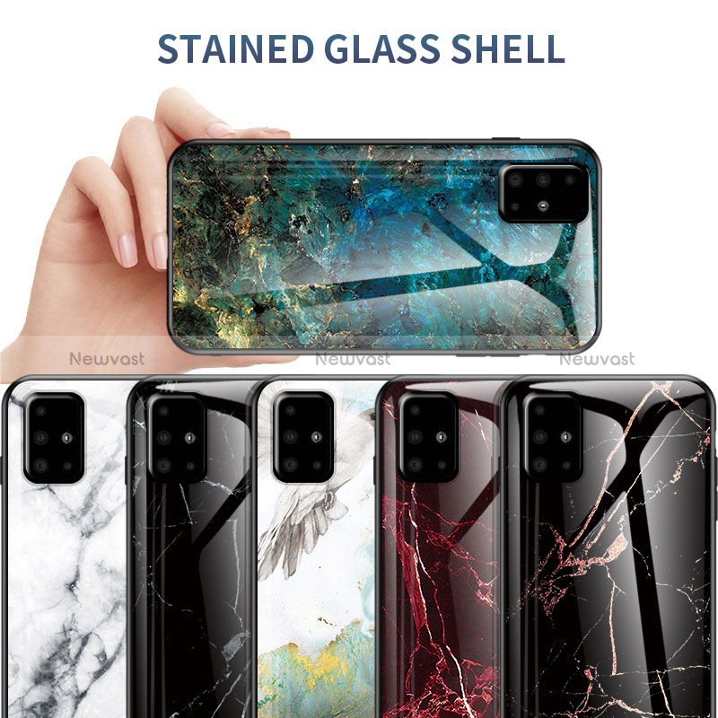 Silicone Frame Fashionable Pattern Mirror Case Cover for Samsung Galaxy M40S