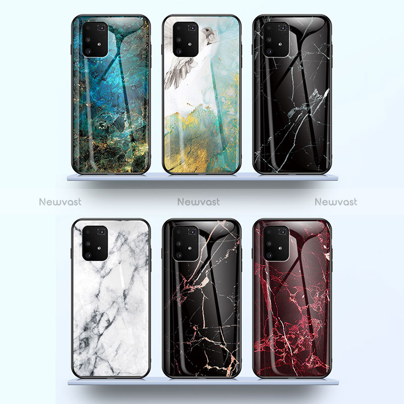 Silicone Frame Fashionable Pattern Mirror Case Cover for Samsung Galaxy M80S