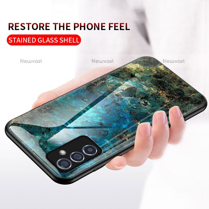 Silicone Frame Fashionable Pattern Mirror Case Cover for Samsung Galaxy Quantum2 5G