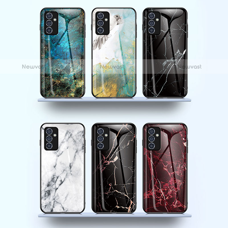 Silicone Frame Fashionable Pattern Mirror Case Cover for Samsung Galaxy Quantum2 5G