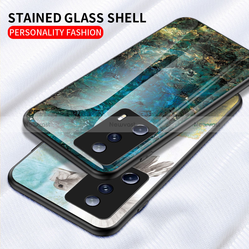 Silicone Frame Fashionable Pattern Mirror Case Cover for Xiaomi Mi 12 Lite NE 5G