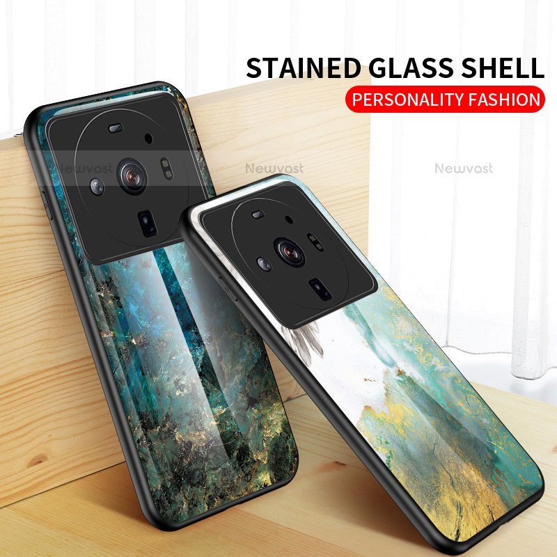 Silicone Frame Fashionable Pattern Mirror Case Cover for Xiaomi Mi 12 Ultra 5G