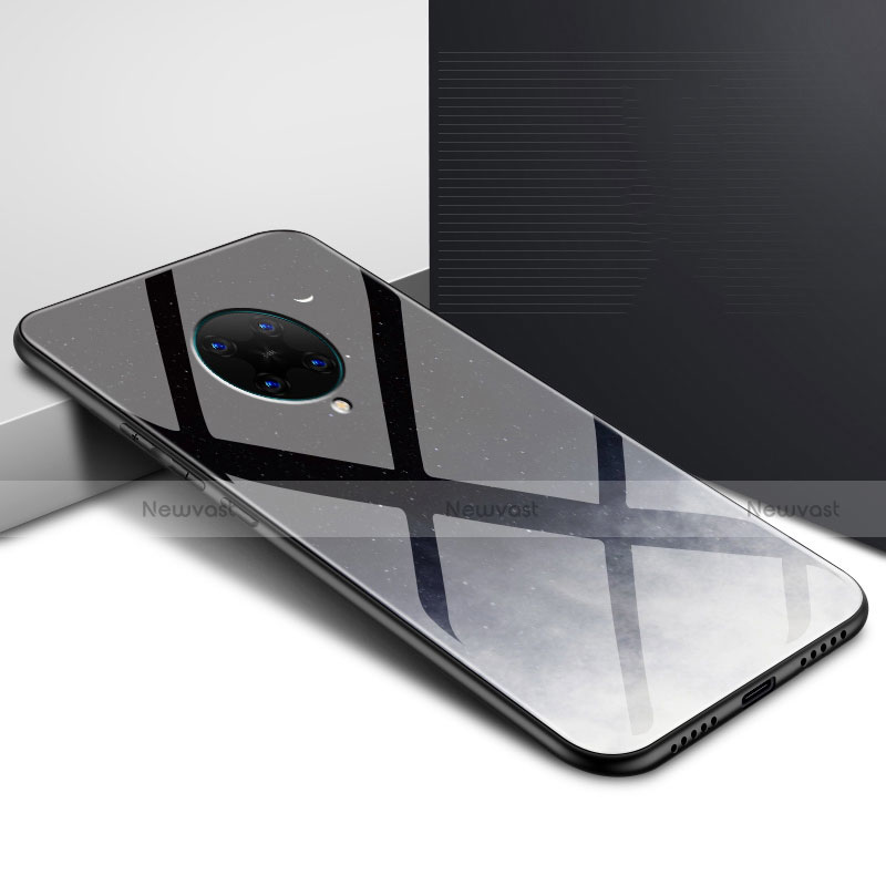 Silicone Frame Fashionable Pattern Mirror Case Cover for Xiaomi Poco F2 Pro