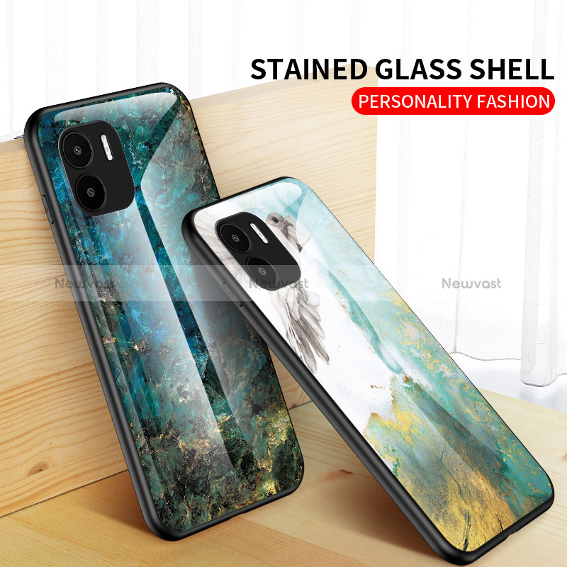 Silicone Frame Fashionable Pattern Mirror Case Cover for Xiaomi Redmi A1
