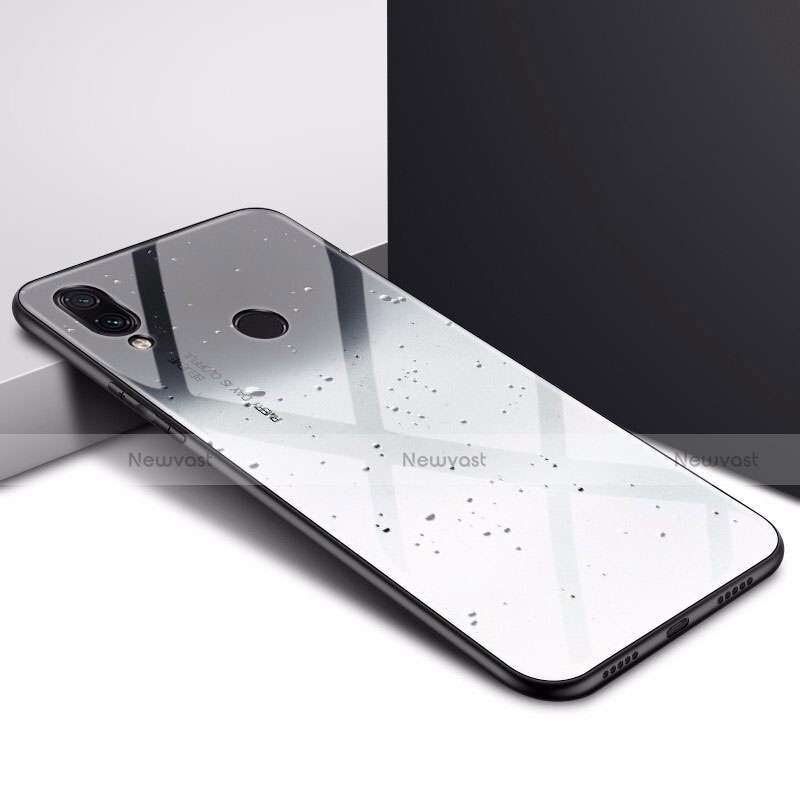 Silicone Frame Fashionable Pattern Mirror Case Cover for Xiaomi Redmi Note 7