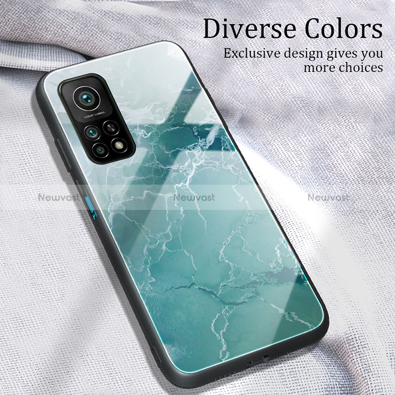 Silicone Frame Fashionable Pattern Mirror Case Cover JM1 for Xiaomi Mi 10T 5G