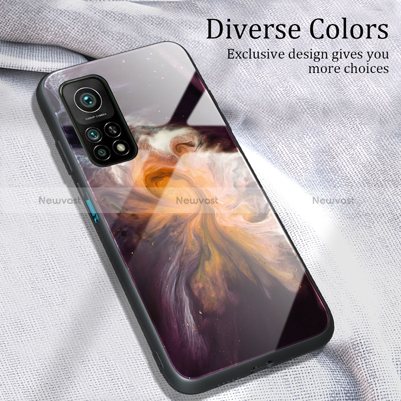 Silicone Frame Fashionable Pattern Mirror Case Cover JM1 for Xiaomi Mi 10T 5G