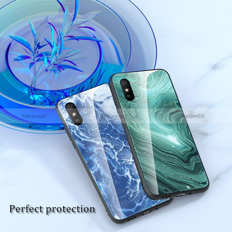 Silicone Frame Fashionable Pattern Mirror Case Cover JM1 for Xiaomi Redmi 9AT